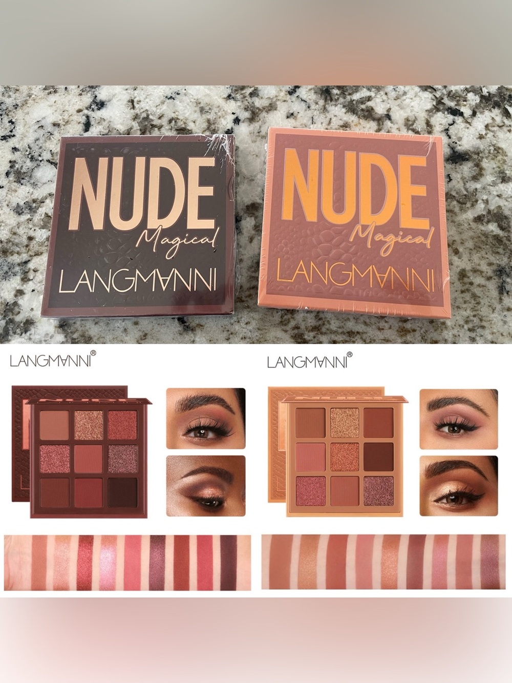 NUDE Magical Eyeshadow Palette – Warm Nude Shades